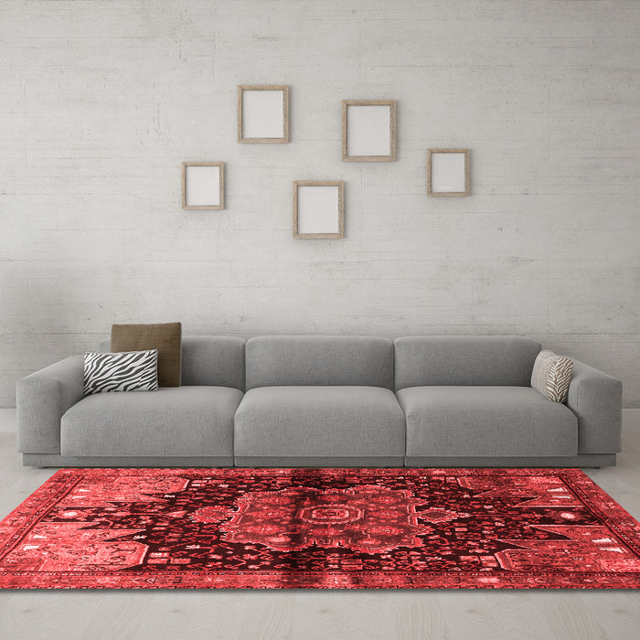 Traditional Red Washable Rugs