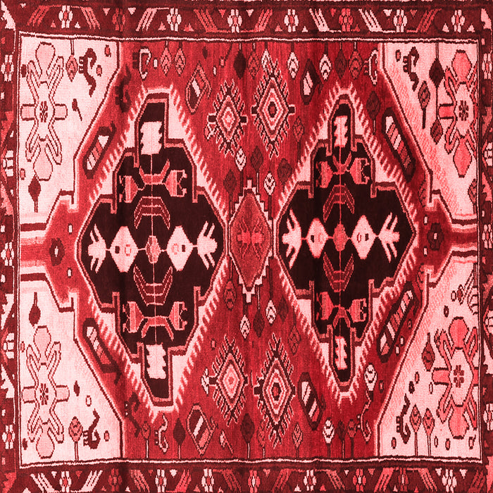 Machine Washable Persian Red Traditional Rug, wshtr1105red
