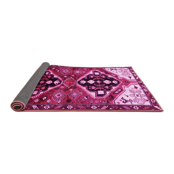 Sideview of Persian Pink Traditional Rug, tr1105pnk