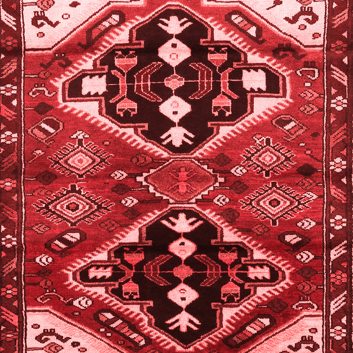 Machine Washable Persian Red Traditional Rug, wshtr1105red