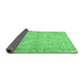 Sideview of Oriental Emerald Green Traditional Rug, tr1106emgrn