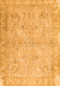 Oriental Orange Traditional Rug, tr1106org