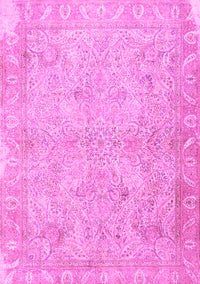 Oriental Pink Traditional Rug, tr1106pnk