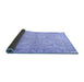 Sideview of Oriental Blue Traditional Rug, tr1106blu