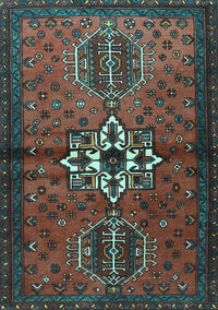 Persian Light Blue Traditional Rug, tr1107lblu