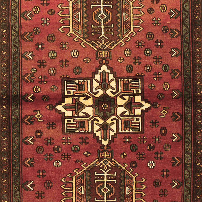 Machine Washable Persian Brown Traditional Rug, wshtr1107brn