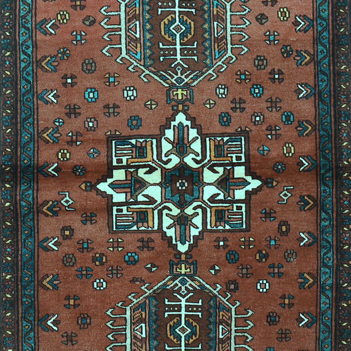 Machine Washable Persian Light Blue Traditional Rug, wshtr1107lblu