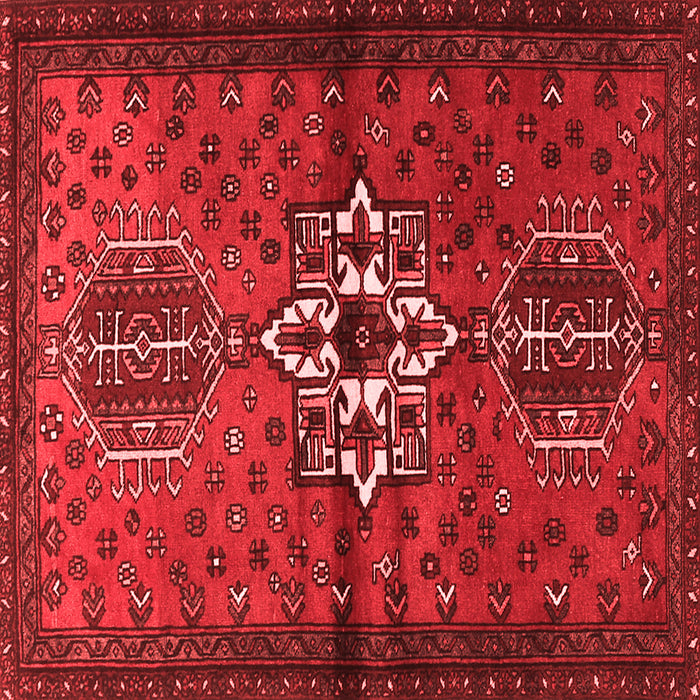 Machine Washable Persian Red Traditional Rug, wshtr1107red