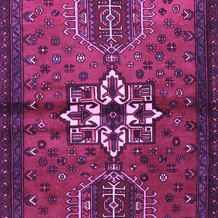 Machine Washable Persian Purple Traditional Area Rugs, wshtr1107pur