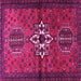 Square Persian Pink Traditional Rug, tr1107pnk