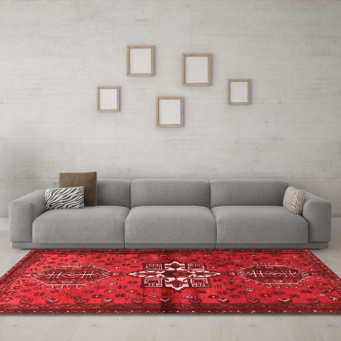 Traditional Red Washable Rugs