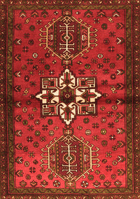 Persian Orange Traditional Rug, tr1107org