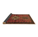 Sideview of Persian Brown Traditional Rug, tr1107brn