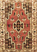 Machine Washable Persian Brown Traditional Rug, wshtr1108brn