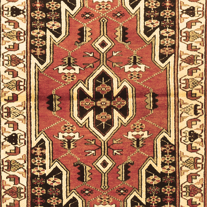 Machine Washable Persian Brown Traditional Rug, wshtr1108brn