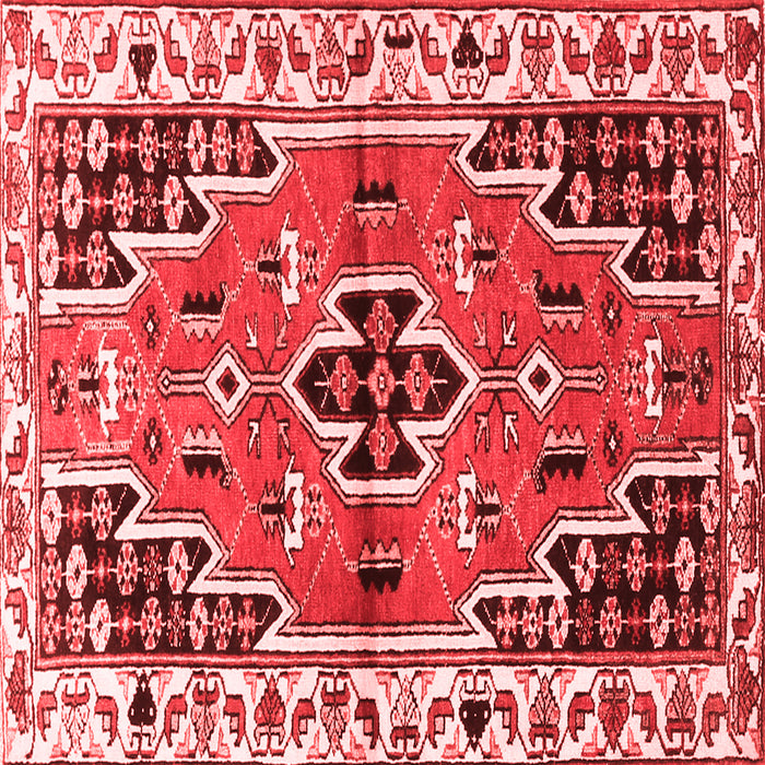 Machine Washable Persian Red Traditional Rug, wshtr1108red