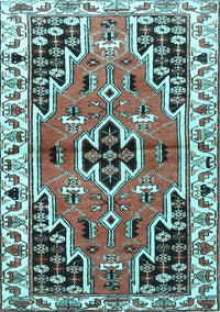 Persian Light Blue Traditional Rug, tr1108lblu