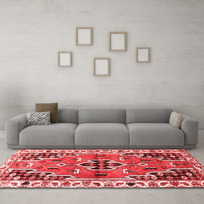 Traditional Red Washable Rugs