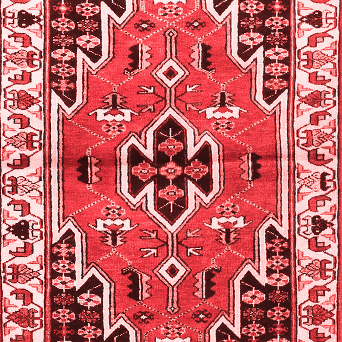 Machine Washable Persian Red Traditional Rug, wshtr1108red