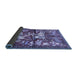 Sideview of Animal Blue Traditional Rug, tr1109blu