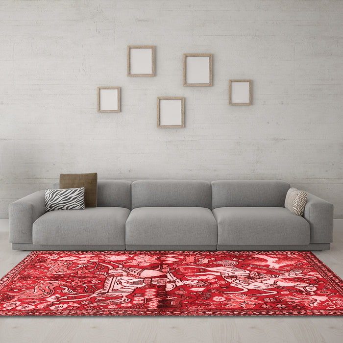 Traditional Red Washable Rugs
