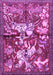 Machine Washable Animal Purple Traditional Area Rugs, wshtr1109pur