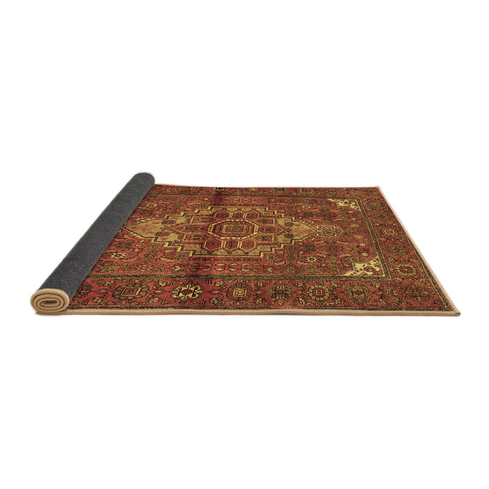 Sideview of Persian Brown Traditional Rug, tr110brn
