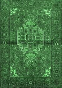 Persian Emerald Green Traditional Rug, tr110emgrn