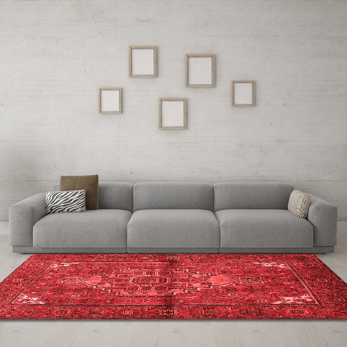 Traditional Red Washable Rugs