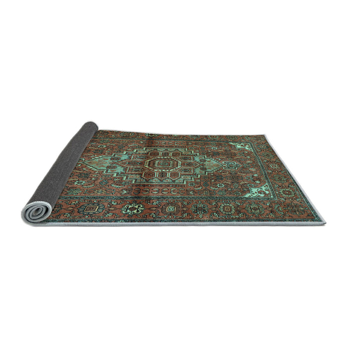 Sideview of Persian Light Blue Traditional Rug, tr110lblu