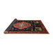 Sideview of Traditional Sienna Brown Animal Rug, tr1110