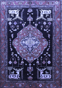 Animal Blue Traditional Rug, tr1110blu