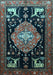 Animal Light Blue Traditional Rug, tr1110lblu