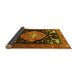 Sideview of Animal Yellow Traditional Rug, tr1110yw