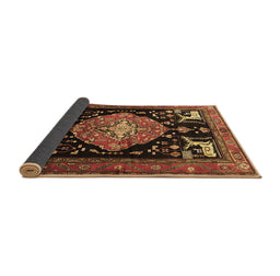 Sideview of Animal Brown Traditional Rug, tr1110brn
