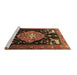 Sideview of Machine Washable Animal Brown Traditional Rug, wshtr1110brn