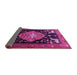 Sideview of Animal Pink Traditional Rug, tr1110pnk