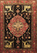 Animal Brown Traditional Rug, tr1110brn