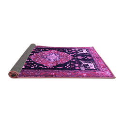 Sideview of Animal Purple Traditional Rug, tr1110pur