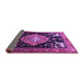 Sideview of Animal Purple Traditional Rug, tr1110pur