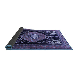 Sideview of Animal Blue Traditional Rug, tr1110blu