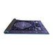 Sideview of Animal Blue Traditional Rug, tr1110blu