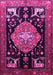 Animal Pink Traditional Rug, tr1110pnk