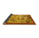 Sideview of Animal Yellow Traditional Rug, tr1111yw