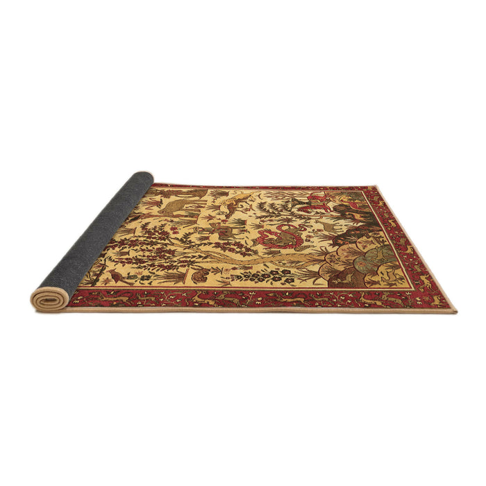 Sideview of Animal Brown Traditional Rug, tr1111brn