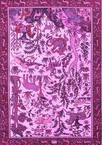 Animal Purple Traditional Rug, tr1111pur