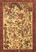 Animal Brown Traditional Rug, tr1111brn