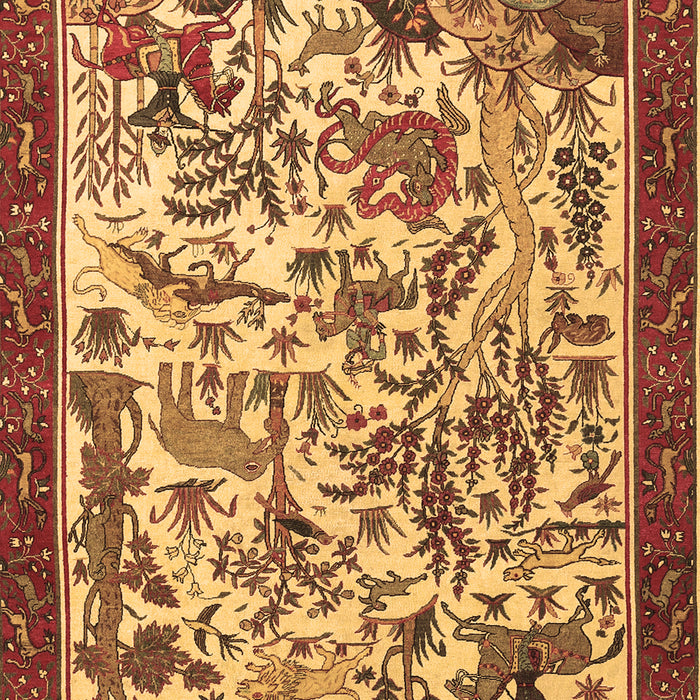 Animal Brown Traditional Rug, tr1111brn