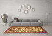 Machine Washable Animal Brown Traditional Rug in a Living Room,, wshtr1111brn