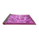 Sideview of Animal Purple Traditional Rug, tr1111pur